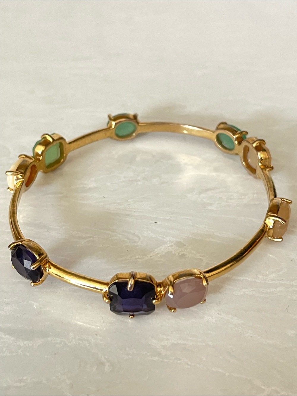 Kate Spade ♠️ Multi Gem Gold Bangle